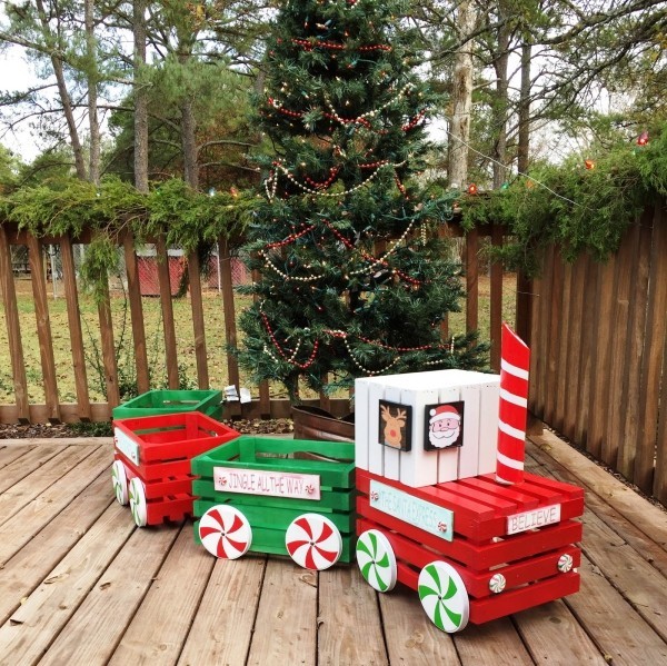 חג המולד קישוט קופסאות עץ