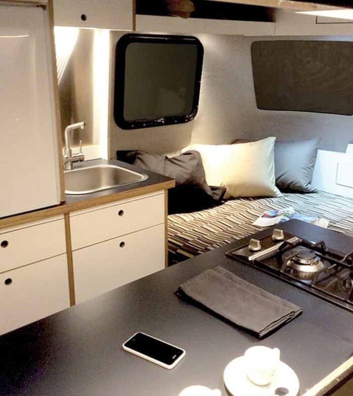hnízdo design a nápady karavanu