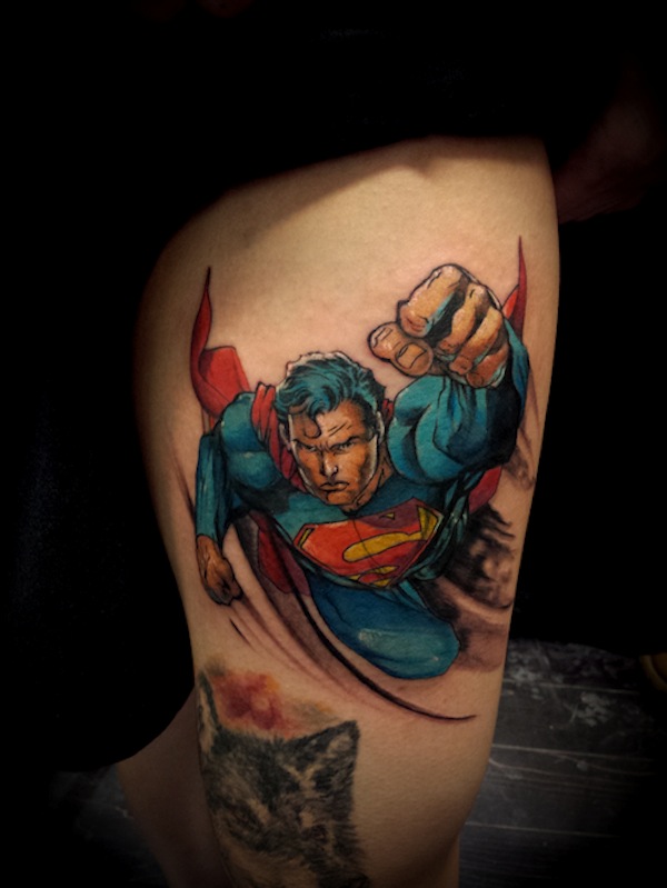 25 Supermeno tatuiruotė tavo herojui