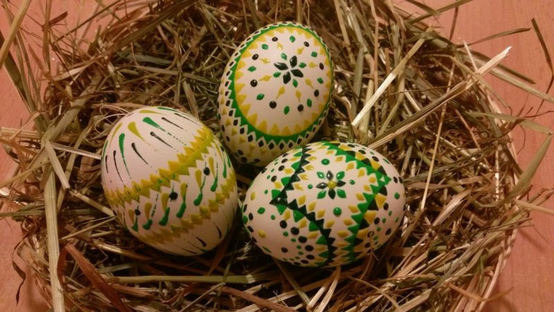 Velikonoční vajíčka Sorbianská embosovací technika