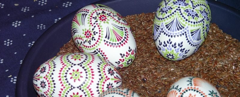 Srbská velikonoční vajíčka kreativní DIY nápady embosovací technika
