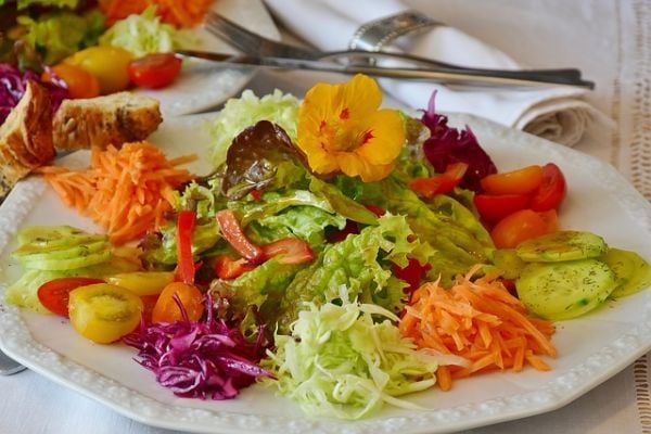 Slankingsalat - forskjellige grønnsaker