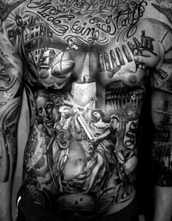 30 originalių skrandžio tatuiruočių