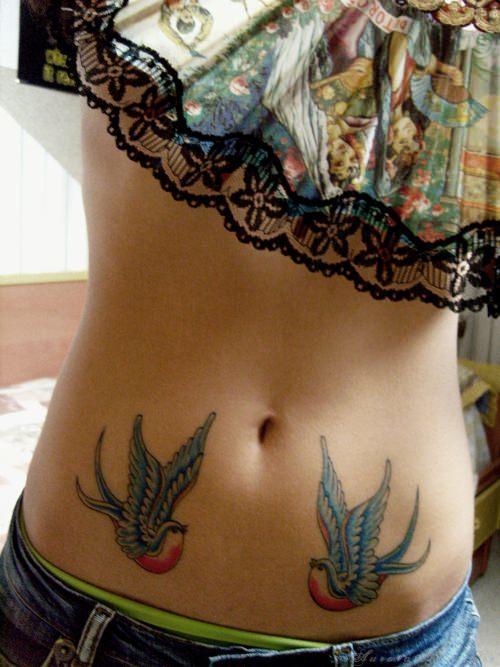 30 originalių skrandžio tatuiruočių