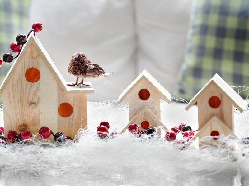Ιδέες χειροτεχνίας πουλί σπίτι κατασκευασμένο από ξύλο