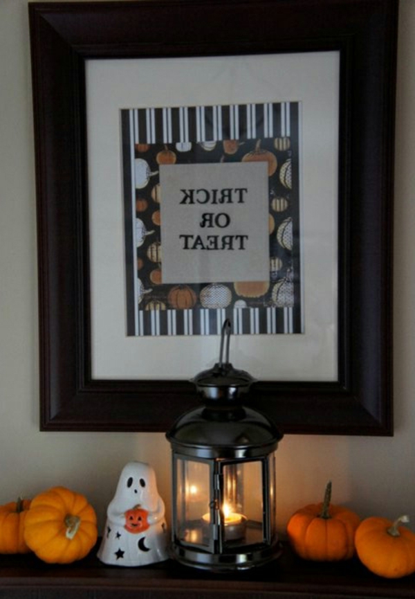 strašidelný halloween dekorace nápady dýně obrázek