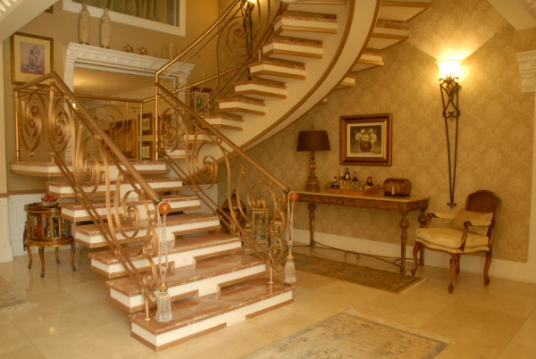 Granitt trapper luksus gangen design ideer