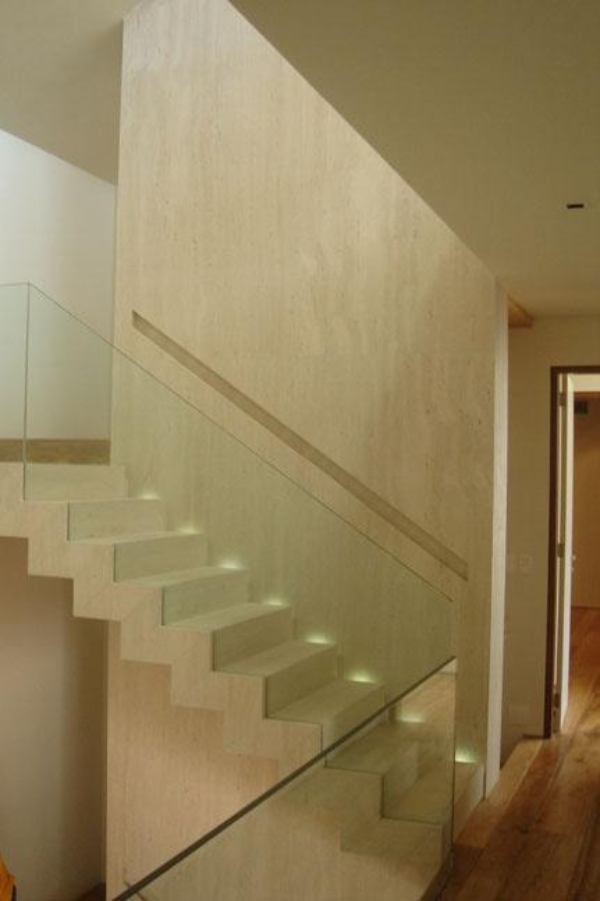 Flott interiørdesign - vakre ideer - trapper i granitt