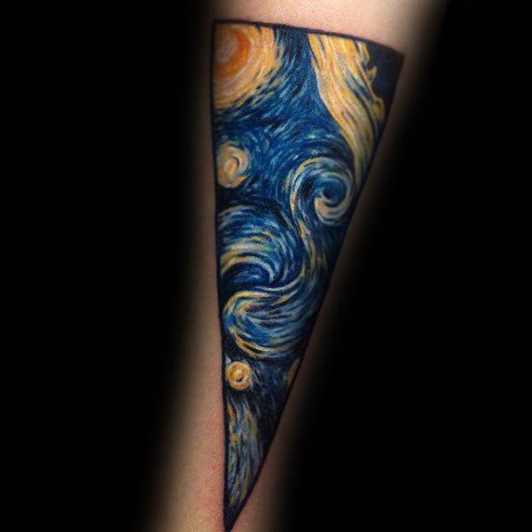 vincent van gogh tatuiruotės Kita kūrybinė žvaigždėta nakties tatuiruotė