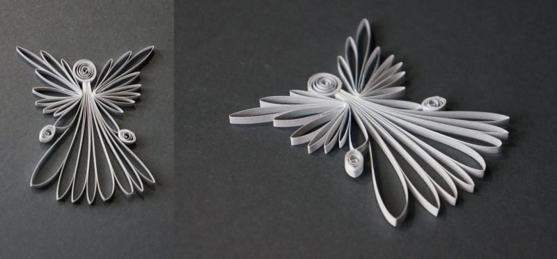 Vyrobte si návod na vánoční anděly quilling sami