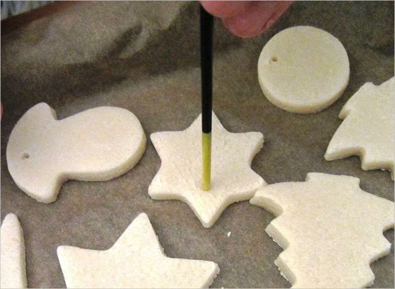 DIY -figurer laget av saltdeig, lage instruksjoner til jul