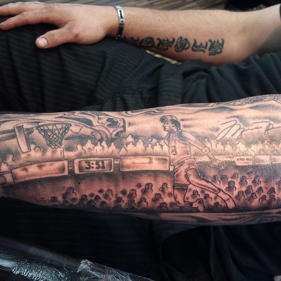 50 krepšinio tatuiruočių, kurios yra tiesiog nuostabios, jos yra „Slam Dunk“