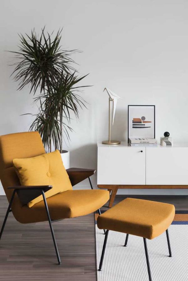צהוב חרדל - כיסאות ישיבה מודרניים נהדרים