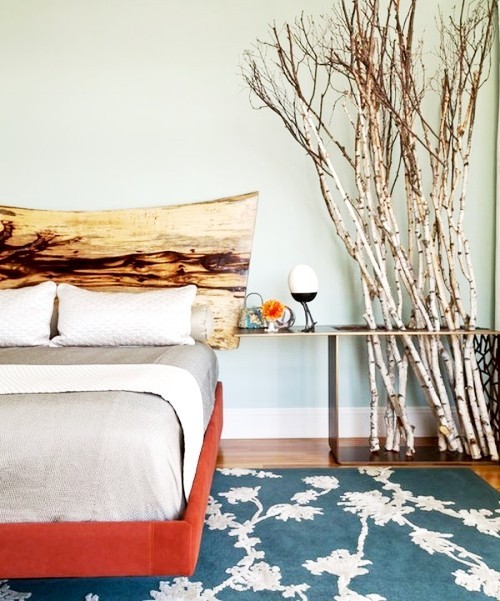 Nápady na skandinávskou březovou kůru a výzdobu kufru břízy dekorace ložnice s větvemi