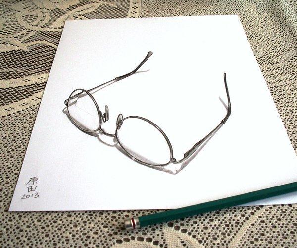 Mano motinos akiniai 3D piešinys, kurį sukūrė Carmen Harada