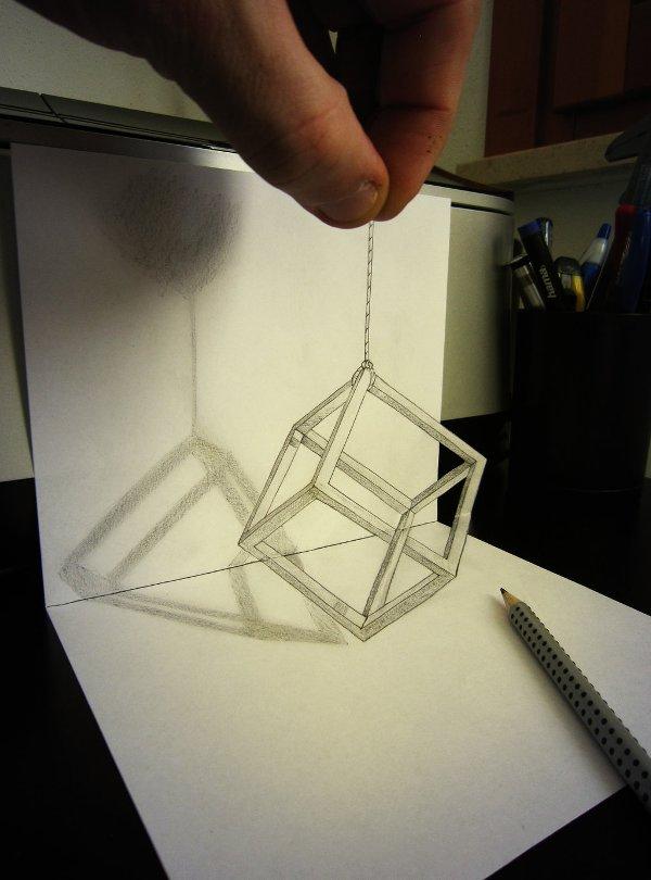 Dvigubos iliuzijos 3D piešinys Alessandro Diddi