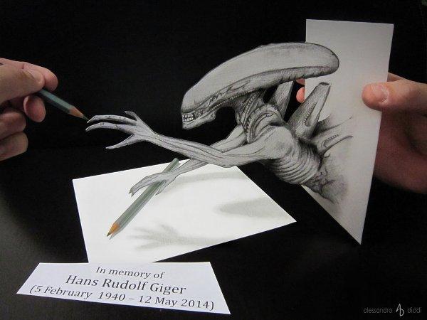 „Hommage to Giger 3D“ piešinys Alessandro Diddi