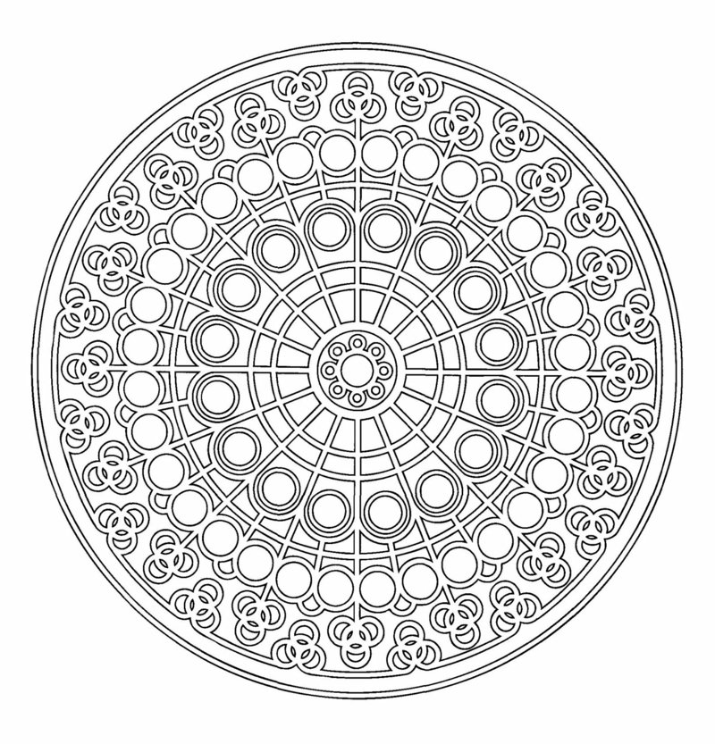 mandala maler sentrum av sirkelen