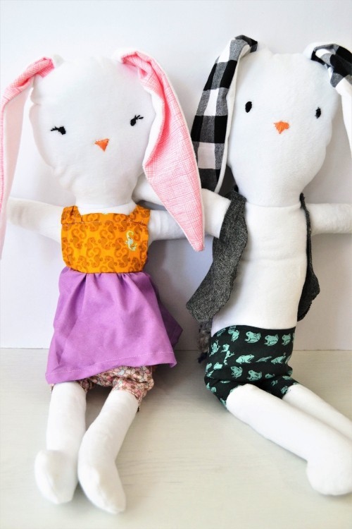 Nápady a projekty pro velikonoční výzdobu šití králíků panenek dívka chlapec roztomilý