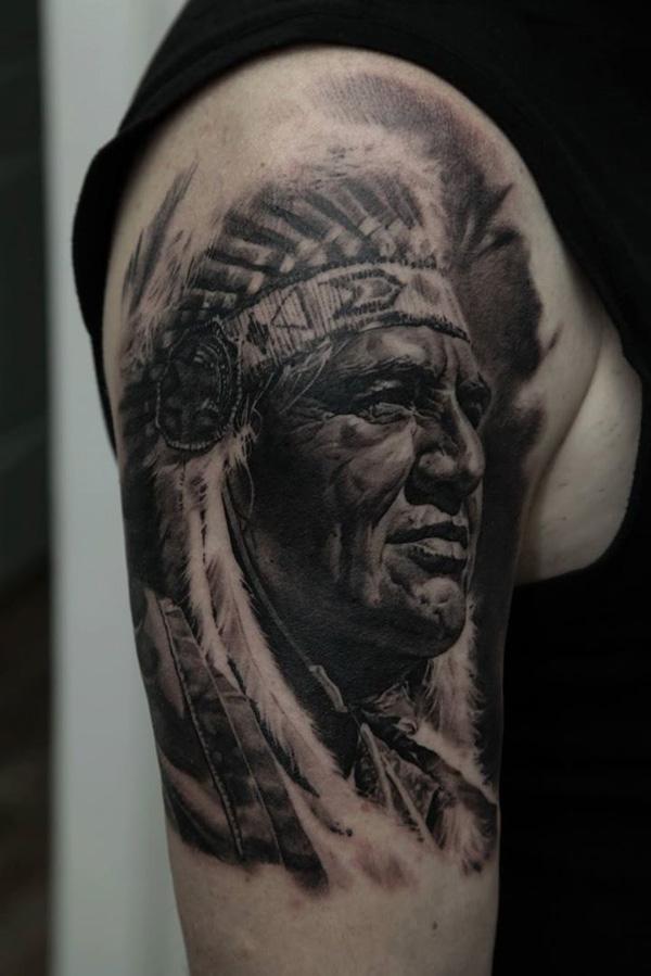 Indėnų rankovių tatuiruotė-6