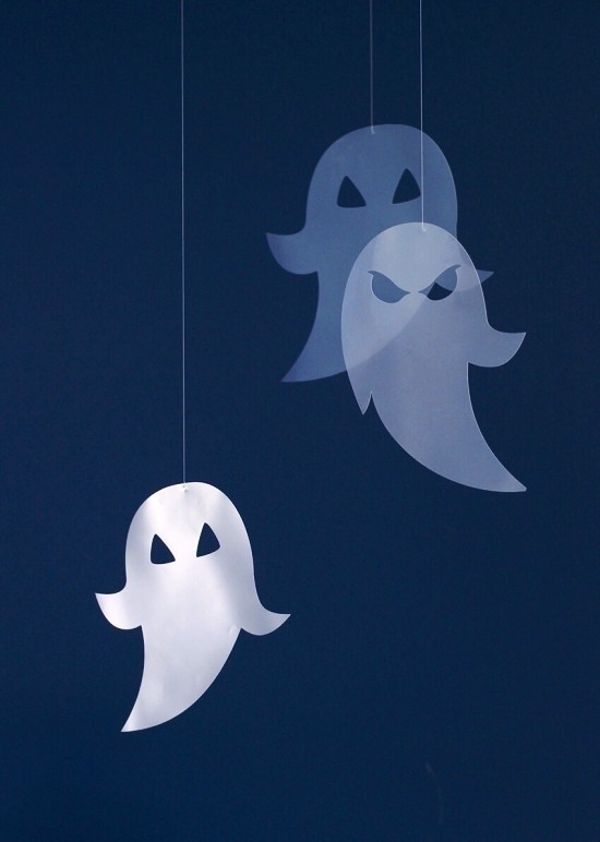 Ideer for å lage spøkelser gjennomsiktige spøkelsesornamenter