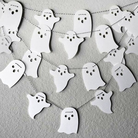 Ideer for å lage spøkelser papirskranspøkelser