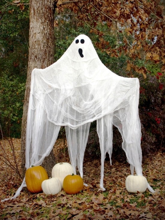 Ideer for å lage spøkelser til stor osteklær spøkelseshage dekorasjon