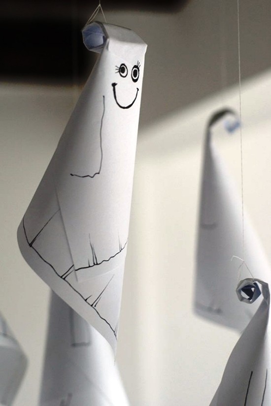 Ideer for å lage spøkelser papirspøkelser å dekorere