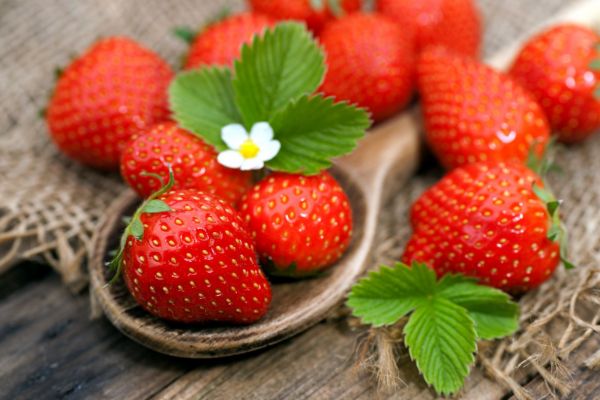 Deilig mat søte jordbær