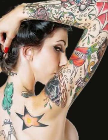rašalinė mag, tatuiruočių įkvėpimas, tatuiruočių menas, tatuiruočių dizainas, moteriškos rankovės, rankovių tatuiruotė, tatuiruočių meistras