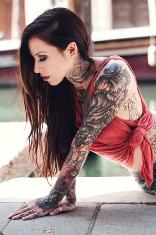 rašalinė mag, tatuiruočių įkvėpimas, tatuiruočių menas, tatuiruočių dizainas, moteriškos rankovės, rankovių tatuiruotė, tatuiruočių meistras