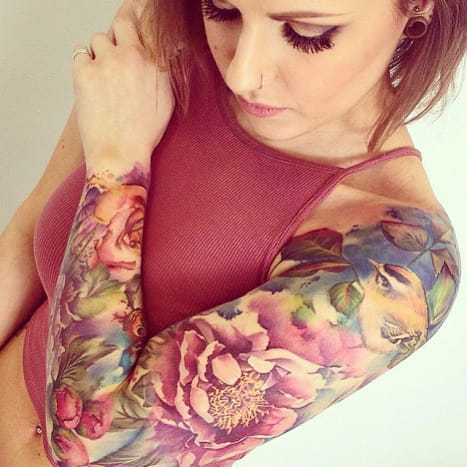 rašalinė mag, tatuiruočių įkvėpimas, tatuiruočių menas, tatuiruočių dizainas, moteriškos rankovės, rankovių tatuiruotė, tatuiruočių meistras