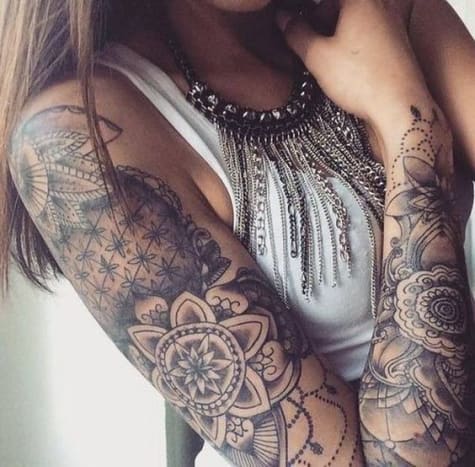 rašalinė mag, tatuiruočių įkvėpimas, tatuiruočių menas, tatuiruočių dizainas, moteriškos rankovės, rankovių tatuiruotė, tatuiruočių meistras
