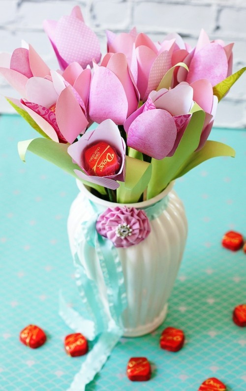 80 čerstvých jarních nápadů na šťourání a zdobení tulipánů možná prezentace čokoládových tulipánů