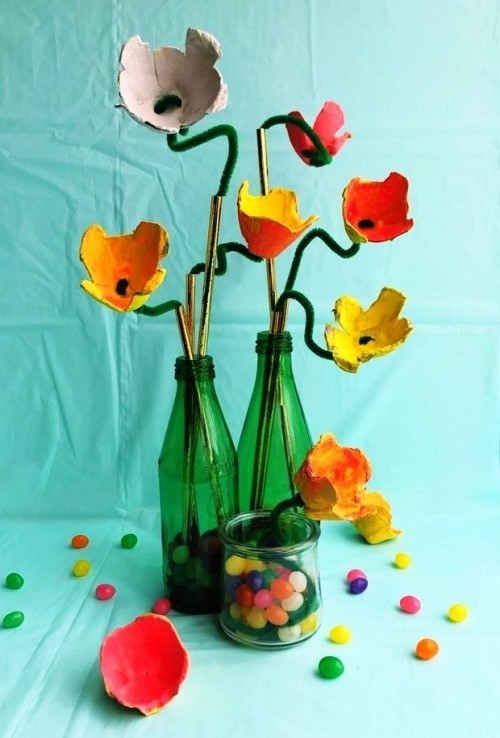 80 čerstvých jarních nápadů na tulipány vyrábí z tulipánů od vajíček a lahví tulipány v lahvích