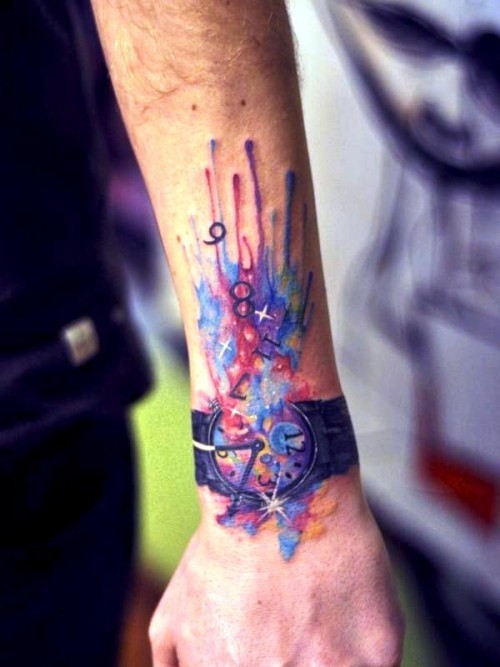 Armbånds tatovering ideer armbåndsur eksplosjon