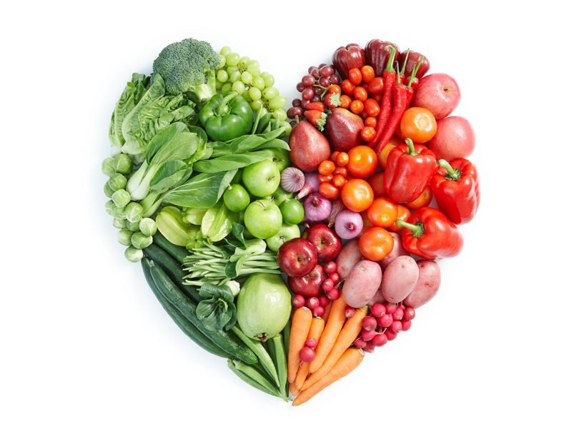 Gå ned i vekt på magen din, spis mye frukt og grønnsaker