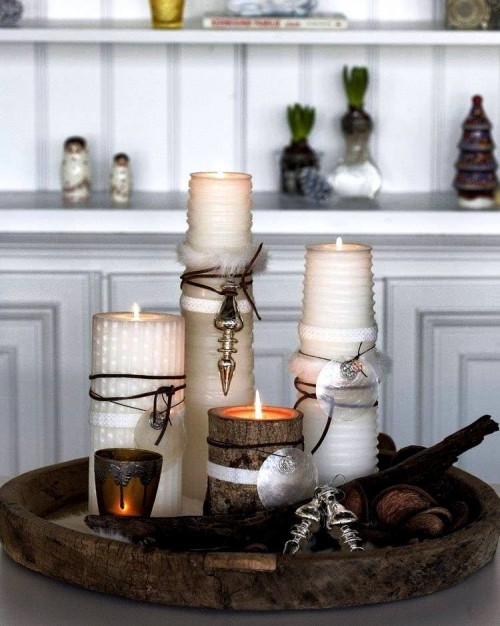 Vyrobte si vlastní adventní věnec jako spadlé svíčky a talisman pro štěstí