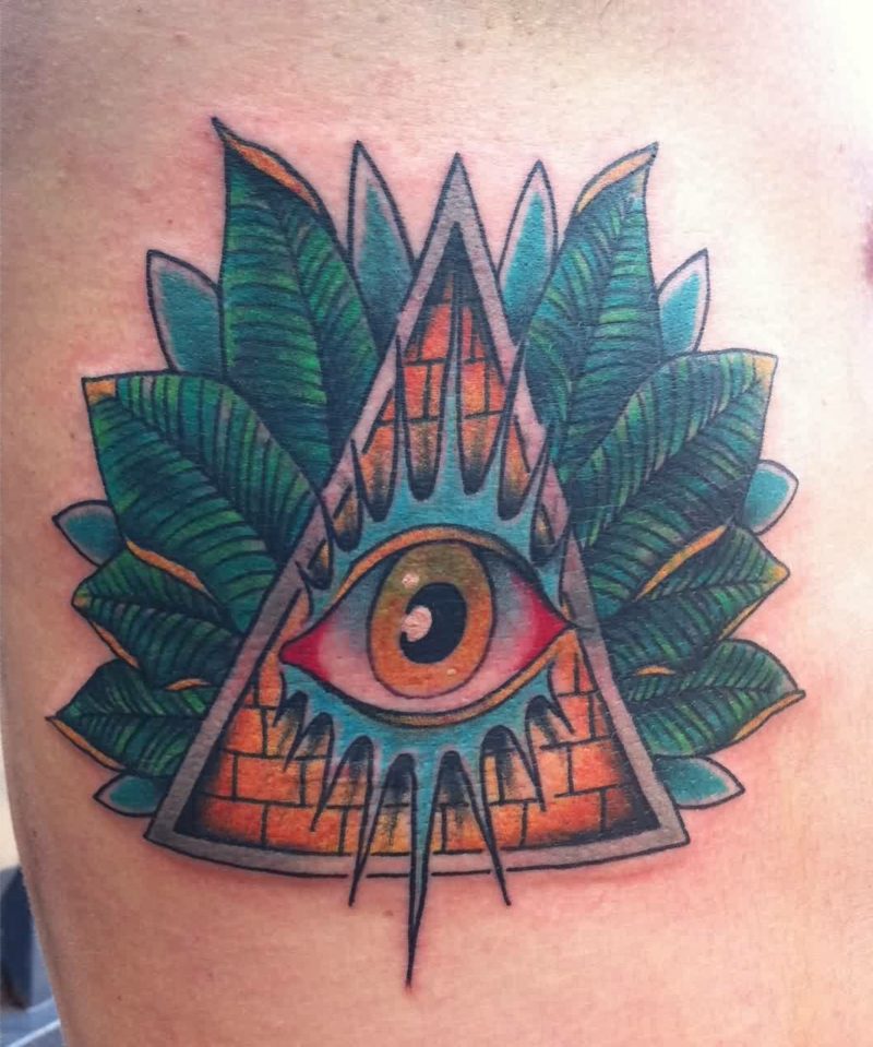 frimurerisk tegn øyne tatovering