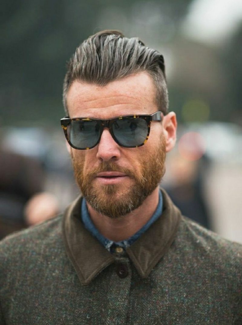 Skjegg frisyrer hipster skjegg kort pompadour hårklipp