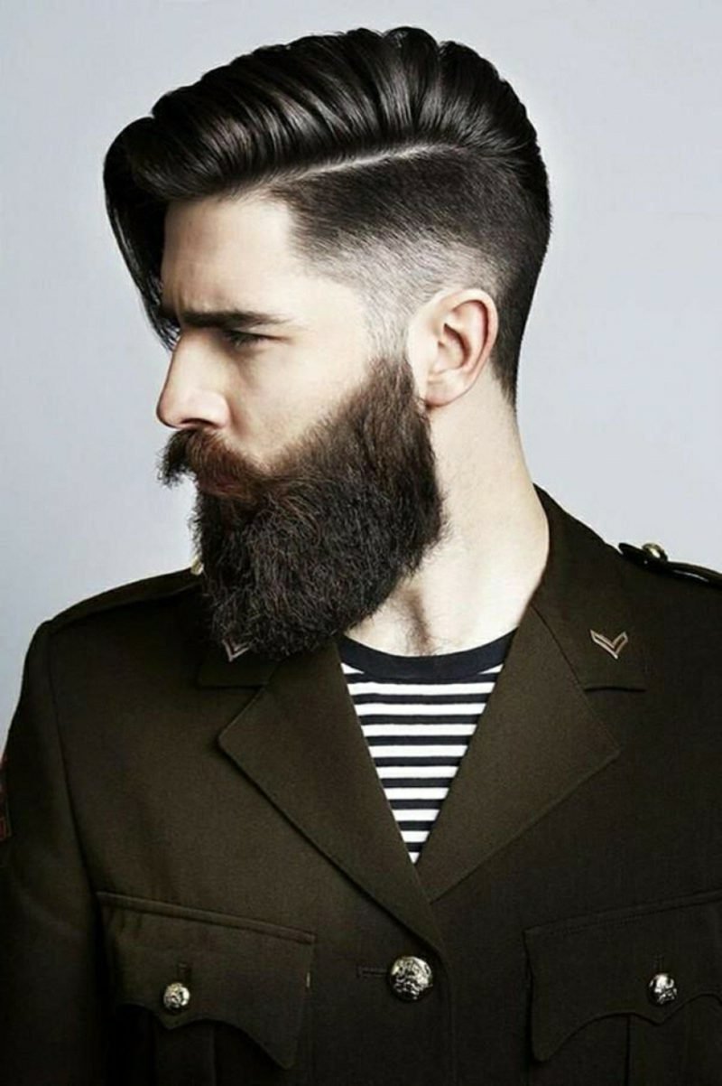 Skjegg frisyrer hipster skjegg sidecut