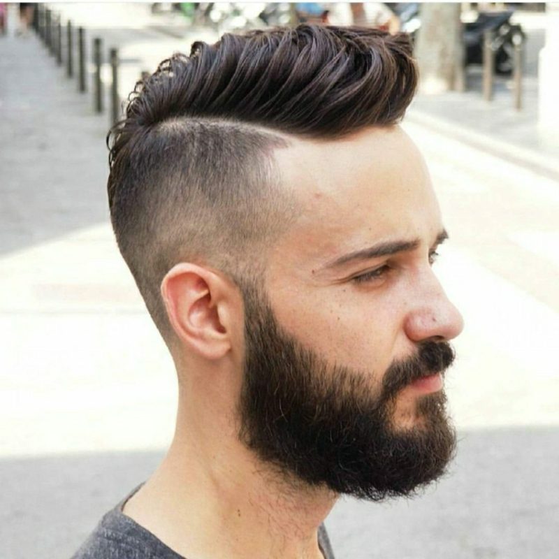 Skjegg frisyrer hipster skjegg underskåret sideskille