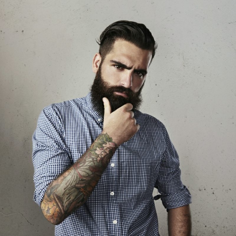 Skjegg frisyrer hipster skjegg tatoveringer rutete skjorte