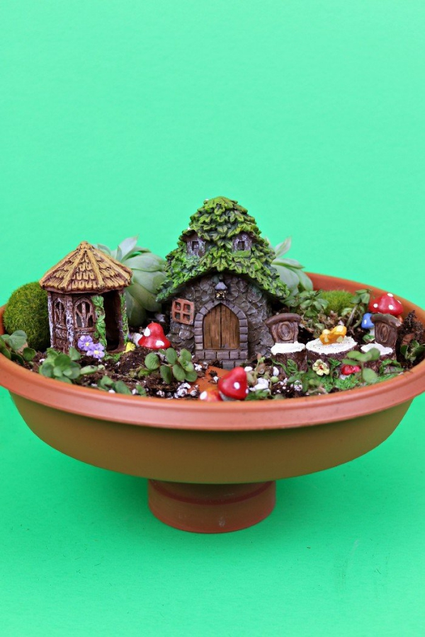 Håndverk med leirgryter - 40 kreative ideer og veldig enkle instruksjoner fairy garden elfengarten deko ideer