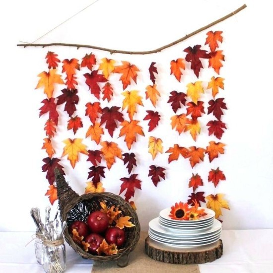 tipy na kutilství nápady kutilských řemesel listy podzimní dekorace nápady listy stromů