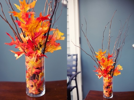 drotářské listí nápady na podzimní dekorace nápady na listy stromů