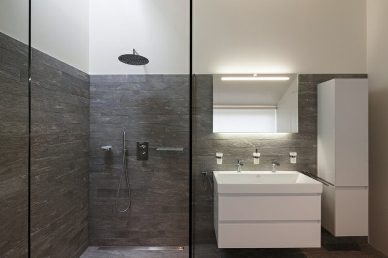 walk in shower dusjhode veggmontert moderne utseende