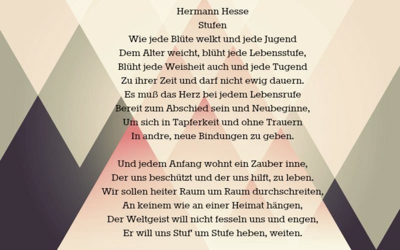 Farvel sier dikt av Hermann Hesse