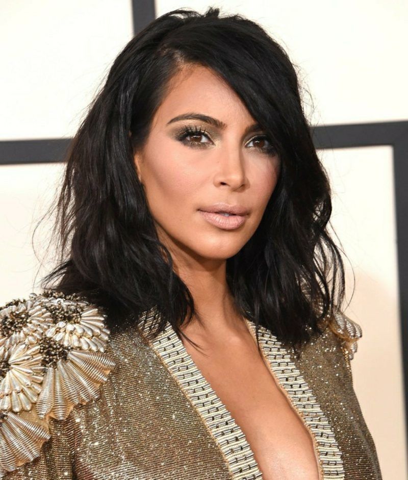 LOng Bob Kim Kardashian