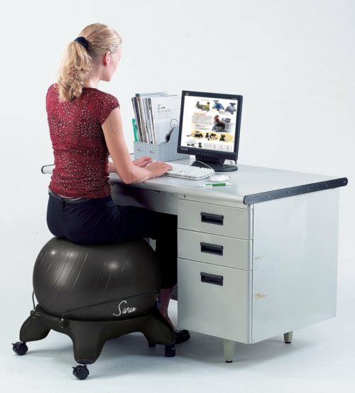 domácí kancelář-moderní-kancelářský-nábytek-kancelářské-vybavení-ergonomický-stůl-židle-koule